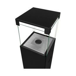 Biokominek wolnostojący PATIO - BESTIA czarny mat