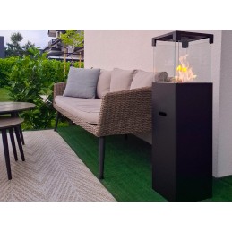 Biokominek wolnostojący PATIO - BESTIA czarny mat