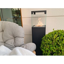 Biokominek wolnostojący PATIO - BESTIA czarny mat