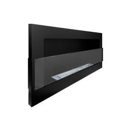Biokominek 900x400 z szybą Czarny Strukturalny