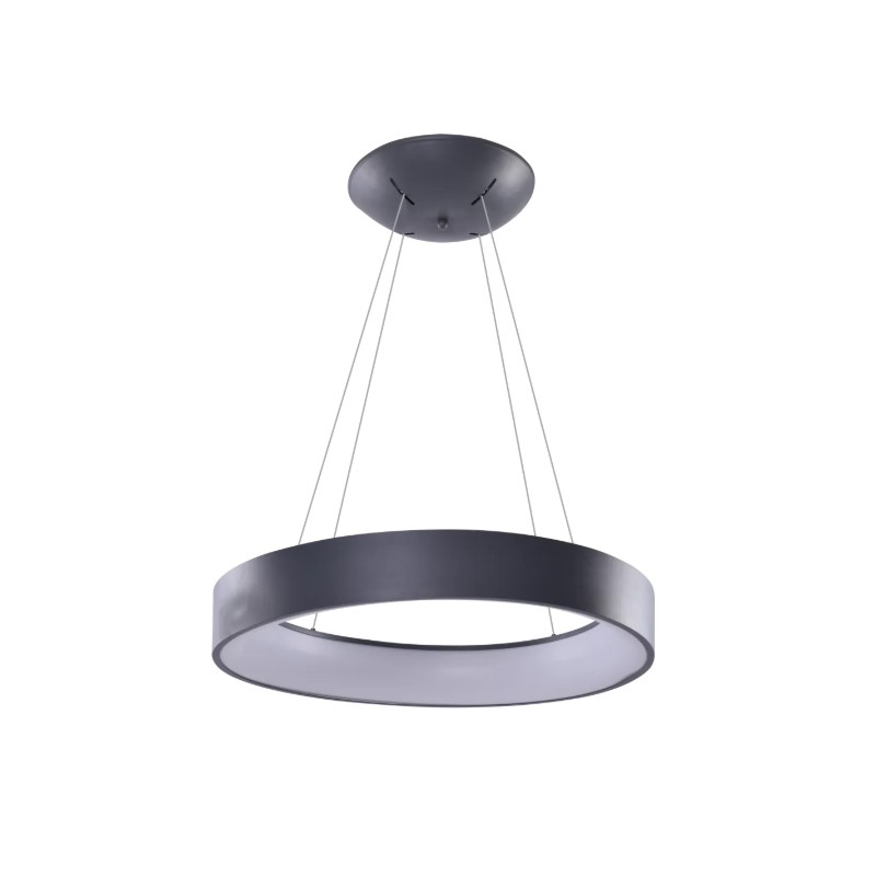 AZZARDO lampa wisząca SOLVENT R 110 CCT   SMART z pilotem szara