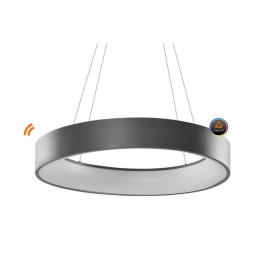 AZZARDO lampa wisząca SOLVENT R 110 CCT   SMART z pilotem szara