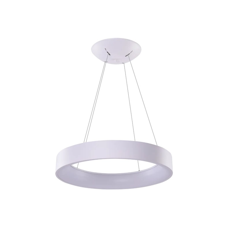 AZZARDO lampa wisząca SOLVENT R 110 CCT   SMART z pilotem biała