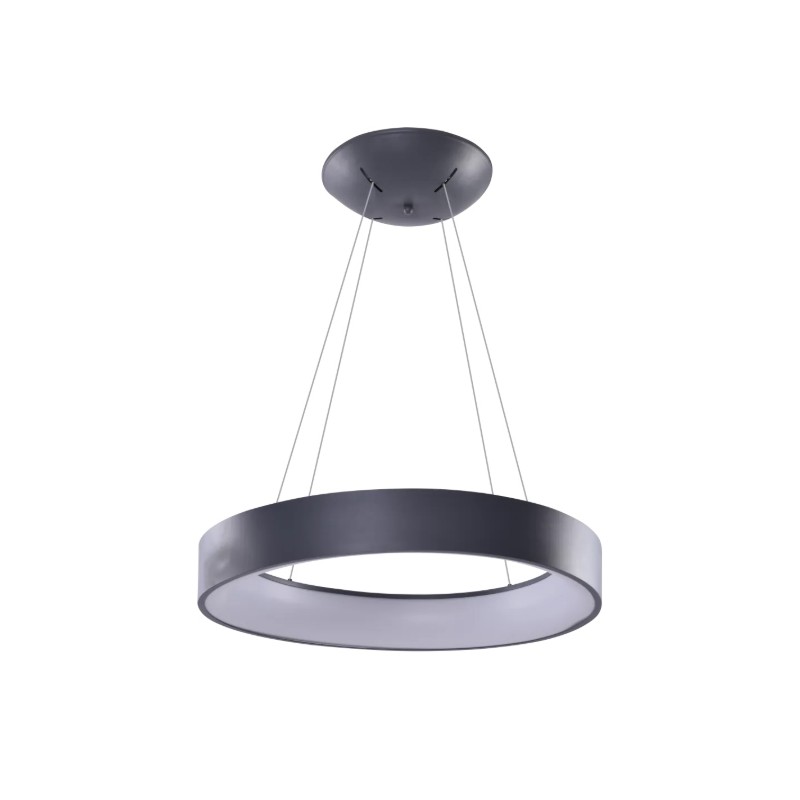 AZZARDO lampa wisząca SOLVENT R 80 CCT    SMART z pilotem szara