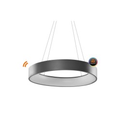 AZZARDO lampa wisząca SOLVENT R 80 CCT    SMART z pilotem szara