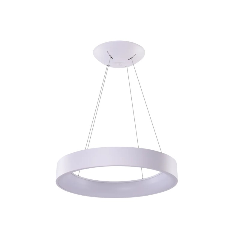 AZZARDO lampa wisząca SOLVENT R 80 CCT    SMART z pilotem biała