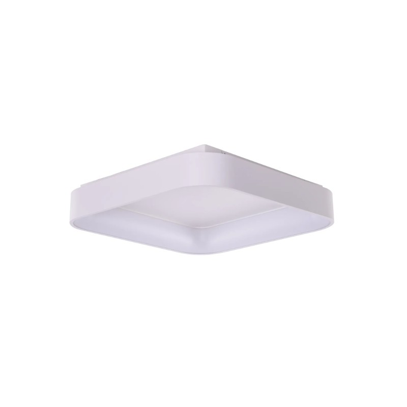 AZZARDO lampa sufitowa / plafon SOLVENT   S TOP 110 CCT SMART z pilotem biała