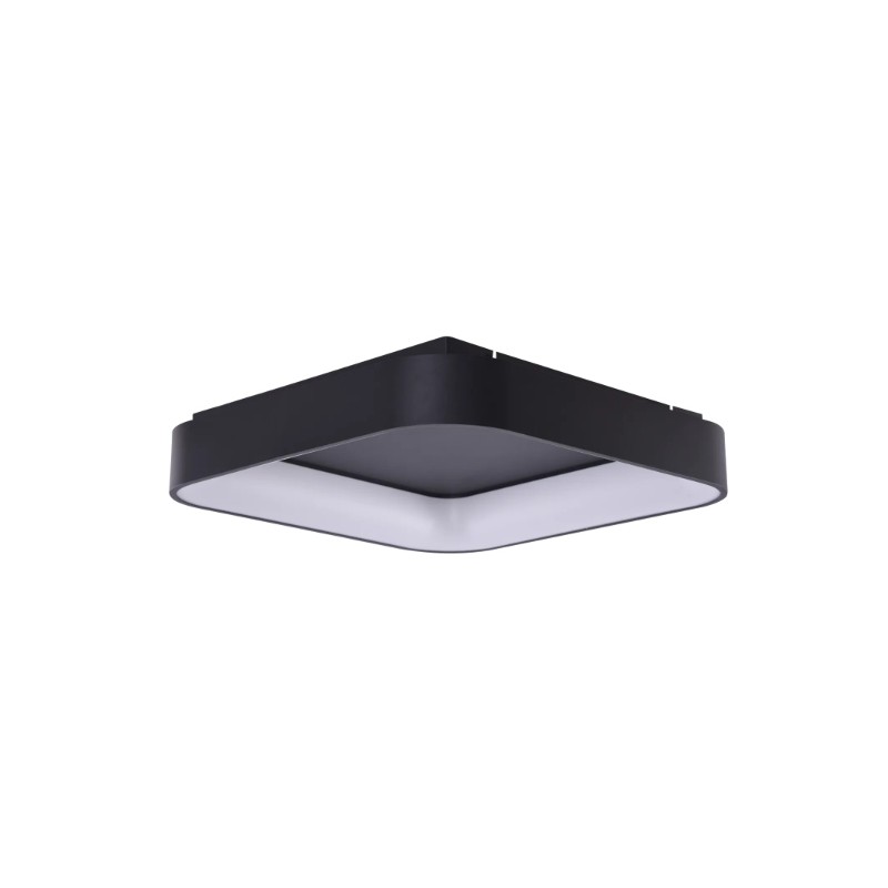 AZZARDO lampa sufitowa / plafon SOLVENT   S TOP 110 CCT SMART z pilotem czarna