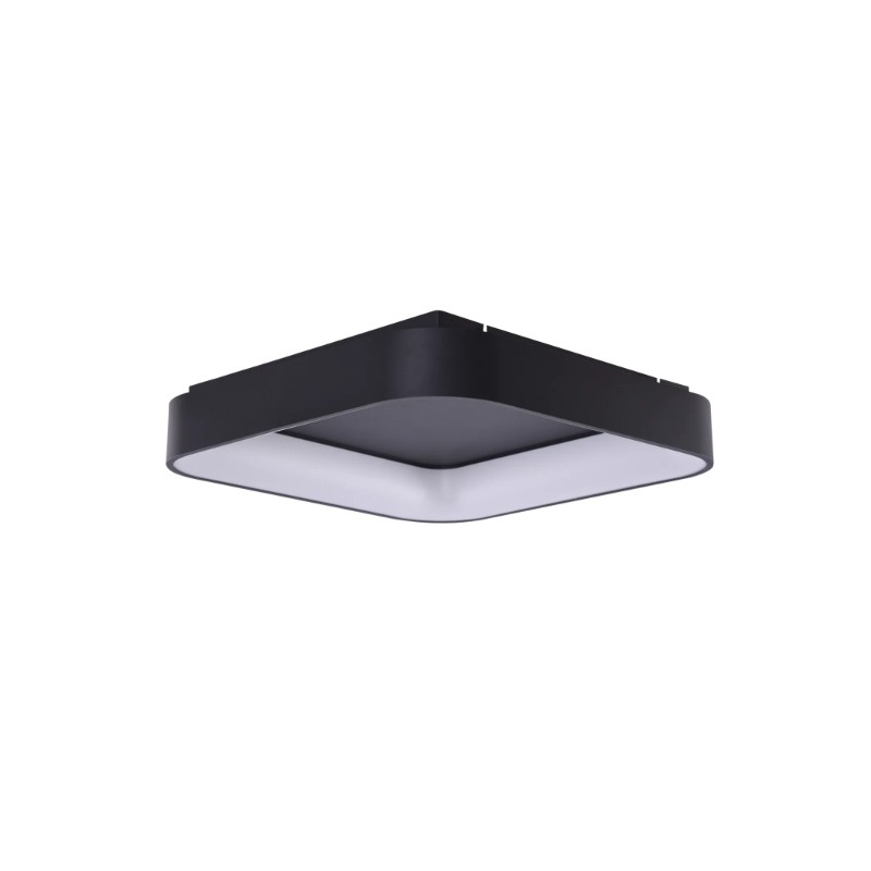 AZZARDO lampa sufitowa / plafon SOLVENT   S TOP 60 CCT SMART z pilotem czarna