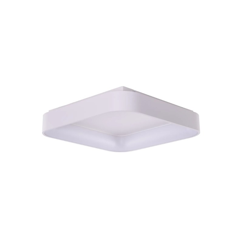 AZZARDO lampa sufitowa / plafon SOLVENT   S TOP 60 CCT SMART z pilotem biała