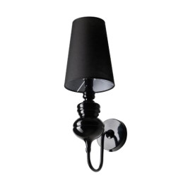 AZZARDO lampa ścienna BAROCO czarna