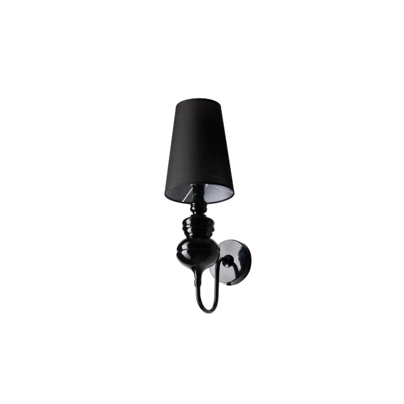 AZZARDO lampa ścienna BAROCO czarna