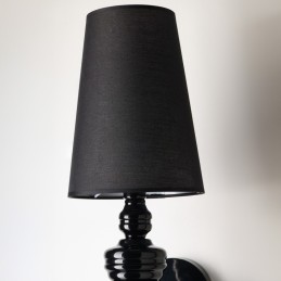AZZARDO lampa ścienna BAROCO czarna