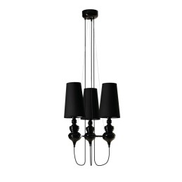 AZZARDO lampa wisząca BAROCO 3 czarna