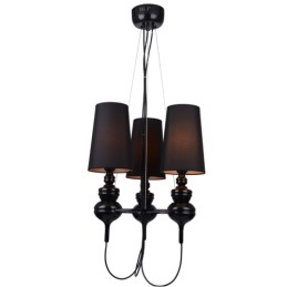 AZZARDO lampa wisząca BAROCO 3 czarna