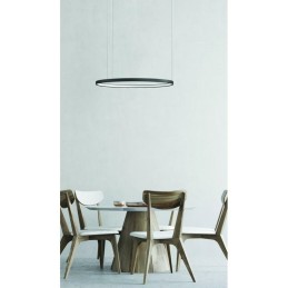 AZZARDO lampa wisząca AGNES 48 DIMM CCT   SWITCH czarna