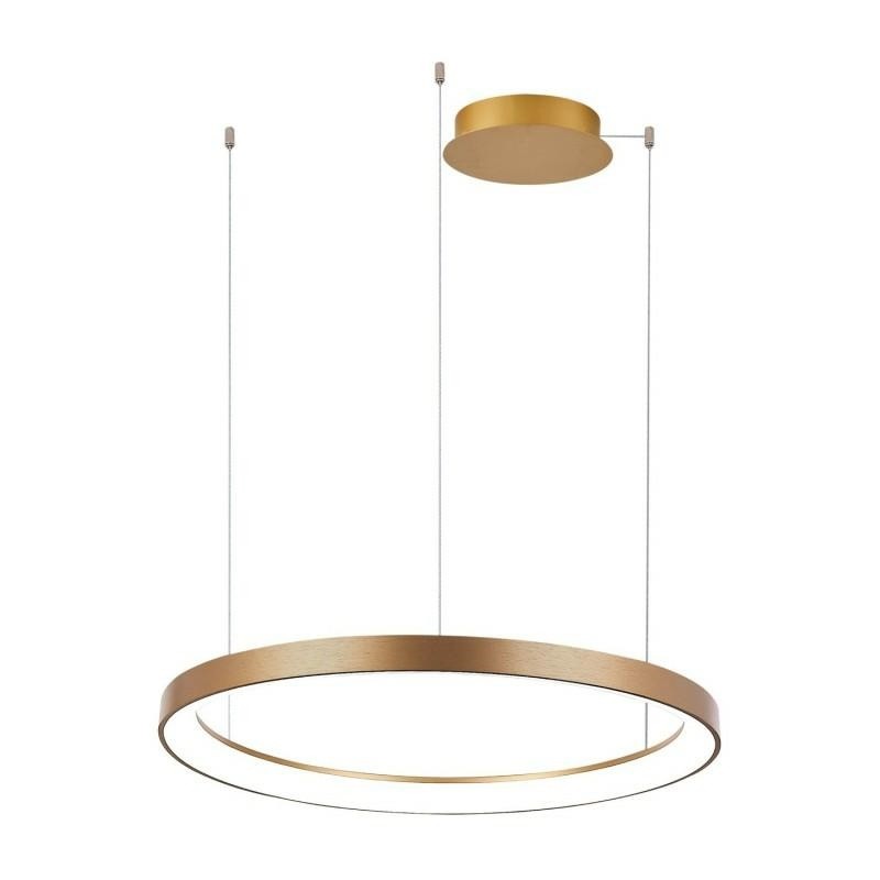 AZZARDO lampa wisząca AGNES 58 DIMM CCT   SWITCH złota
