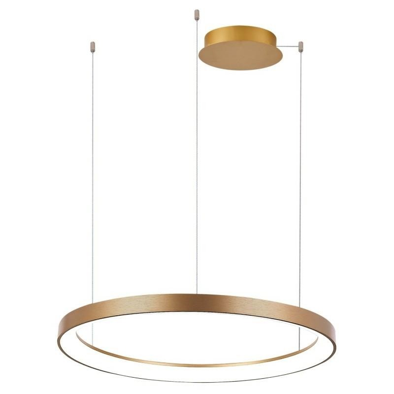 AZZARDO lampa wisząca AGNES 78 DIMM CCT   SWITCH złota