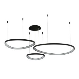 AZZARDO lampa wisząca AMANDA 42 + 62 +    82 CCT SWITCH DIMM czarna