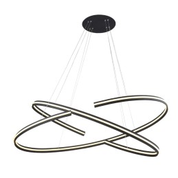 AZZARDO lampa wisząca ALESSIA XL czarna