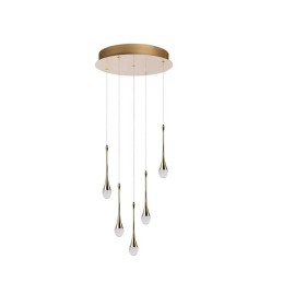 AZZARDO lampa wisząca DALMA 5 ROUND       złota