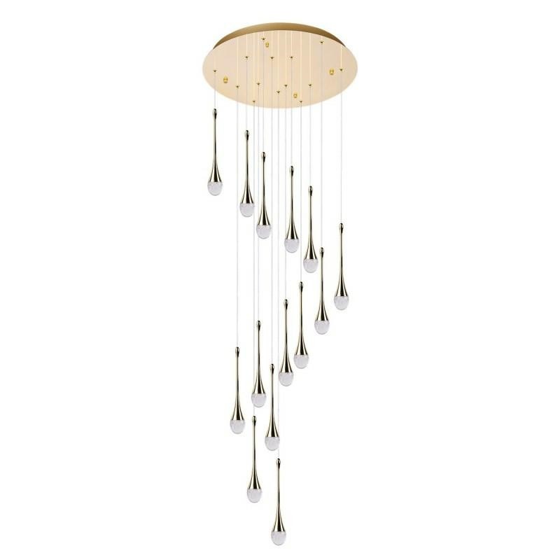 AZZARDO lampa wisząca DALMA 14 ROUND      złota