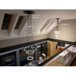 MOOSEE lampa wisząca FLUSSO 43 czarna