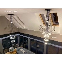 MOOSEE lampa wisząca FLUSSO 43 czarna