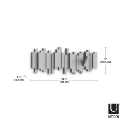 UMBRA wieszak na ubrania STICKS 5 szary