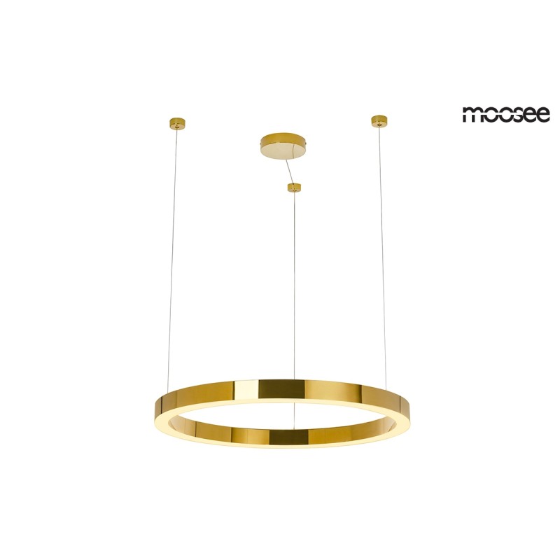 MOOSEE lampa wisząca RING LUXURY 70  złota
