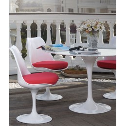 Stół TULIP MARBLE 100 CARRARA biały -     marmur, metal