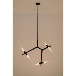 MOOSEE lampa wisząca CANDELABR 6 czarna
