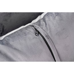 Fotel CHLOE VELVET ciemny szary - metal,  welur