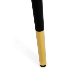 Krzesło DIEGO żółte - welur, podstawa     czarno złota
