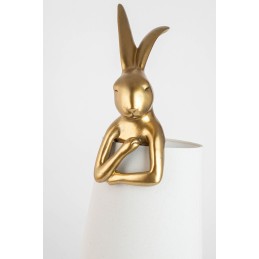 KARE lampa stołowa RABBIT 68 cm  złota / biała
