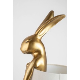KARE lampa stołowa RABBIT 68 cm  złota / biała