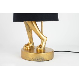 KARE lampa stołowa RABBIT 68 cm  złota / czarna