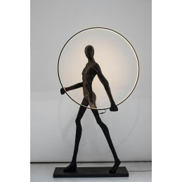 MOOSEE lampa podłogowa HUMAN ROUND        włókno szklane