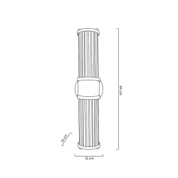 MOOSEE lampa ścienna PILAR TWIN złota