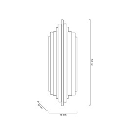 MOOSEE lampa ścienna HARMONIC BLACK czarna