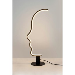MOOSEE lampa stołowa FACE TABLE czarna