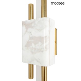 MOOSEE lampa ścienna EVANS biała / złota