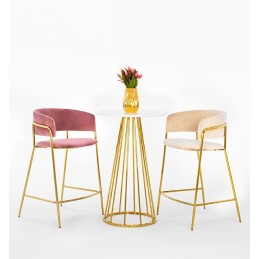 Stolik barowy GLAM 60 biały