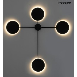 MOOSEE lampa ścienna SHADOW 4 czarna