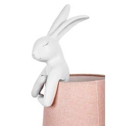 KARE lampa stołowa RABBIT 68 cm biała  / róźowa