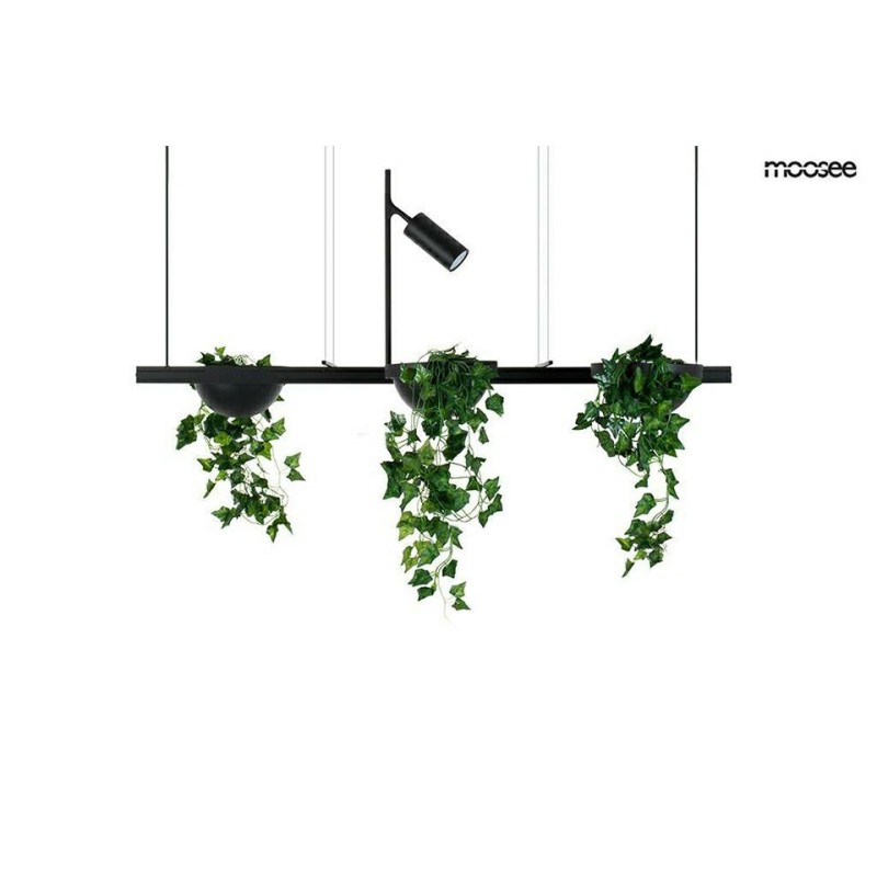 MOOSEE lampa wisząca PLANT LINE czarna