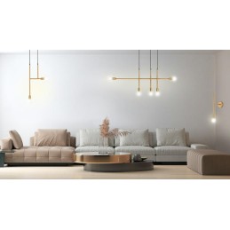MOOSEE lampa wisząca RIVA 5 złota
