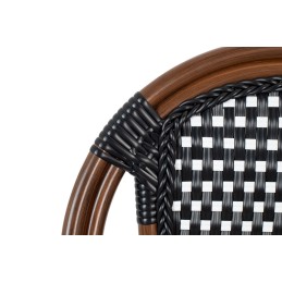Krzesło ogrodowe CAFE PARIS ARM brązowe   rattan