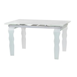 Stół szklany VENDOME OPTI WHITE 200-300   biały / rozkładany