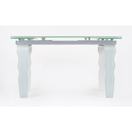 Stół szklany VENDOME OPTI WHITE 200-300   biały / rozkładany